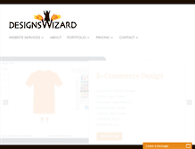 Tablet Screenshot of designswizard.com